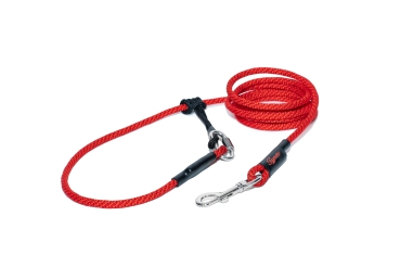 Preview: EASYLONG Hundeleine - M - 3m - rot-orange swirl